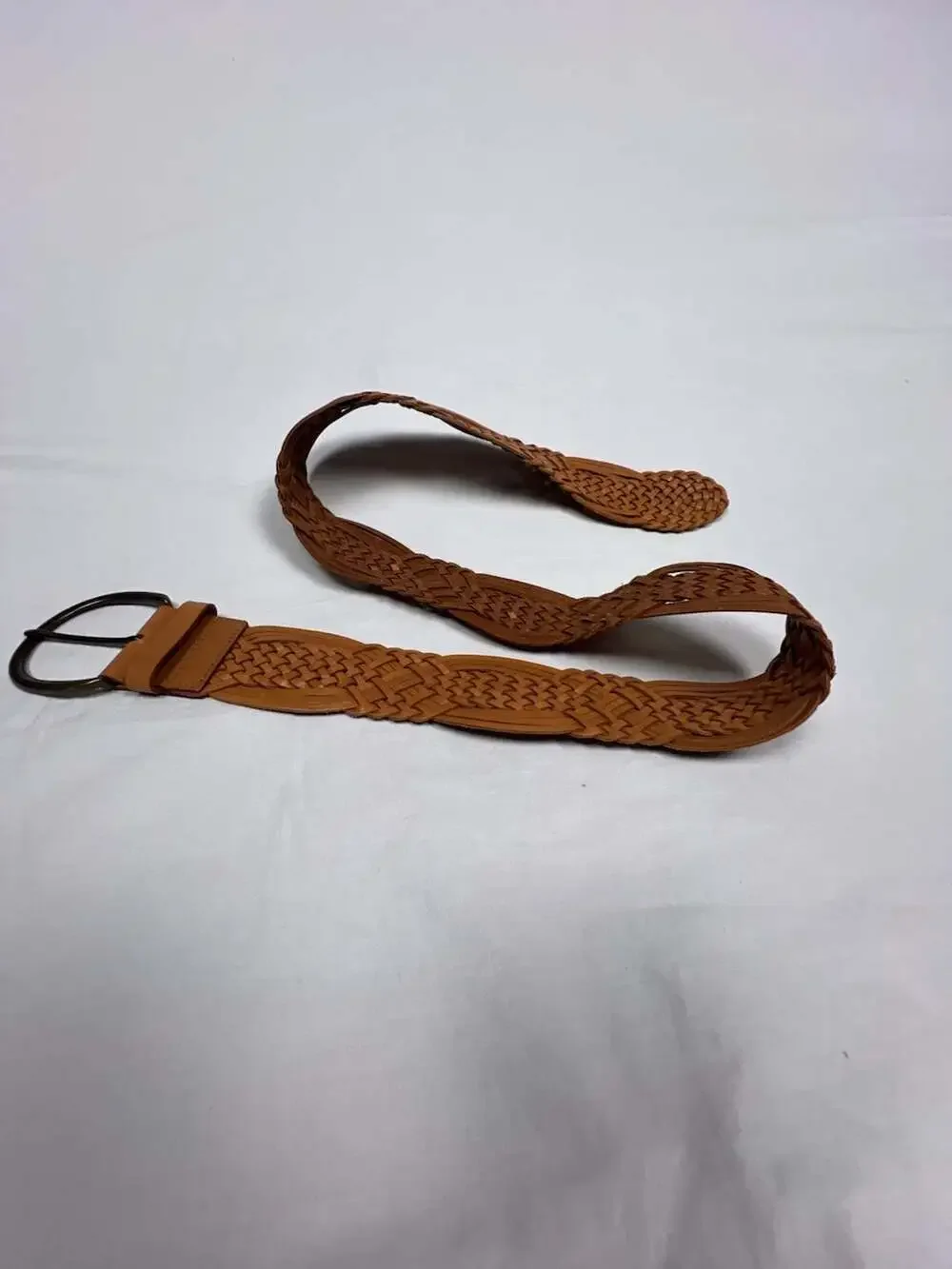 Banana Republic Genuine Leather Braided Belt Size M/M